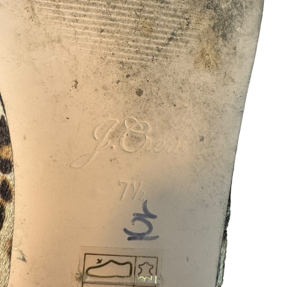 J. Crew - Anya Maryjane Animal Print Leopard Flats Sz 7.5 - Picture 6 of 9